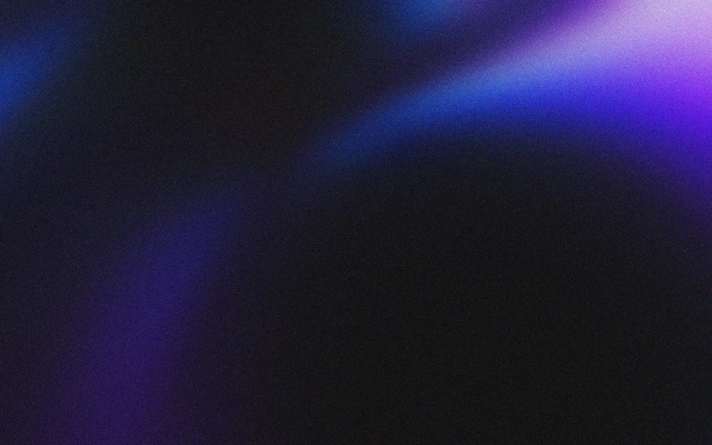 A dark rectangle with a purple and blue streak pattern