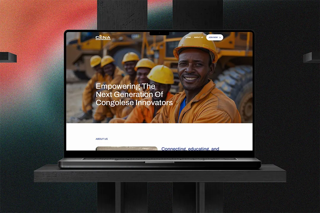 A MacBook showcasing UKCena Website